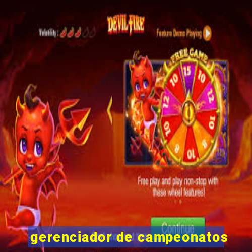 gerenciador de campeonatos